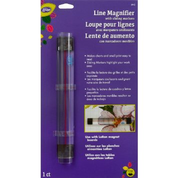 LoRan 6" Line Magnifier with sliding markers.